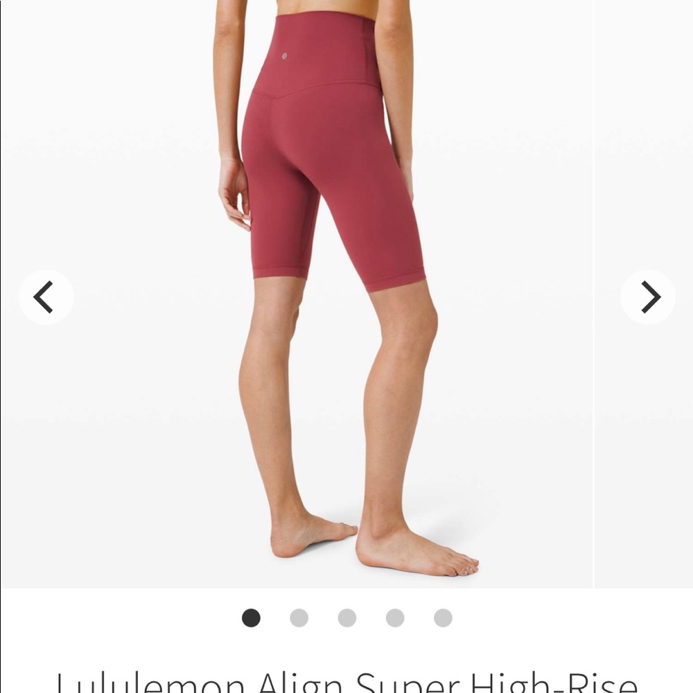 Lululemon Align Shorts SHR 10” Size 8 Chianti